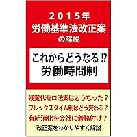 2015 roudoukijunhou kaiseian no kaisetsu korekaradounaru roudoujikansei (Japanese Edition)