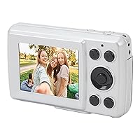 Digital Camera, FHD 1080P Autofocus 16MP Kids Vlogging Camera with 16X Digital Zoom, Compact Portable Video Camera Point and Shoot Camera for Kids Teens (Silver Gray)