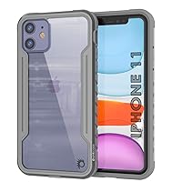 Punkcase iPhone 11 [Armor Stealth Series] Ultra Thin & Protective Military Grade Multilayer Cover W/Aluminum Frame [Clear Back] Ultimate Drop Protection for Your iPhone 11 (6.1