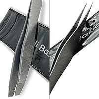 Tweezers - Surgical Grade Slant and Pointed Tweezer for Eyebrow, Facial Hair Removal and your Precision Needs - Bundle