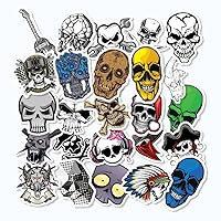 25pcs Collection Skulls Decals Stickers Supernatural Head Snake Beast Pack 6