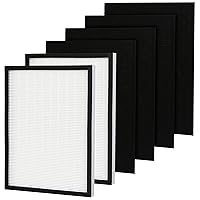 H13 HEPA Filter Compatible Replacement for Sears/Kenmore 83190 Air Filters fits Kenmore Air Cleaner Models 85250 and 83250 (2-Pack HEPA, 4-Pack Prefilters)