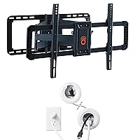 ECHOGEAR TV Wall Mount with in Wall Power Kit - Mount Your TV & Hide Wires Behind The Wall