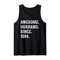 Mens 30th Wedding Anniversary Epic Awesome Husband Since 1994 Tank Top