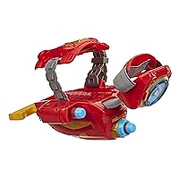 Marvel Nerf Power Moves Avengers Iron Man Repulsor Blast Gauntlet Dart-Launching Toy , Roleplay, Toys for Kids Ages 5 and Up (Amazon Exclusive)
