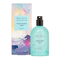 Pacifica Beauty, Montana Sky Spray Perfume, Natural & Essential Oils, Cedarwood, Elderflower, Earthy Sage, Pepper, Eau De Toilette, 2 OZ