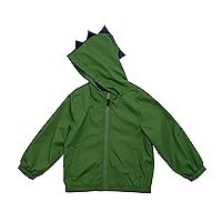 Boys' Hooded Lightweight Windbreaker Jacket Coat