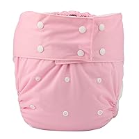 Teen Adult Cloth Diaper Nappy Reusable Washable For Disability Incontinence Women Girls (Pink)