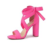 Strappy Heels for Women Chunky Heels High Heeled Sandals with Lace Up Fahsion Casual Nude Block Heel Sandals,Ellery-Color-0