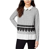 Womens Layered Pullover Blouse