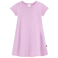 City Threads Made in USA Girls Soft Cotton Short Sleeve Cover Up Dress for Sensitive Skin
