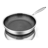 Non Stick Pan Stainless Steel Nonstick Pans Cooking Pots Utensils Cookware Set for Kitchen Accessories Skillet Frying Induction Deep Fryer Wok