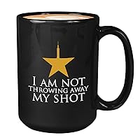 Hamlton cn Coffee Mug - Not Throwing Away - Protect Body Vrus 19'S Brave Action Theater Musical 15oz Black