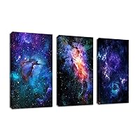 arteWOODS Canvas Wall Art Outer Space Fantastic Artwork Nebula Galaxy Canvas Art Contemporary Artwork Picture Prints for Home Wall Decor 16