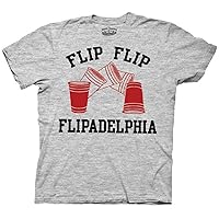 Flip Cup Flipadelphia Heather Gray T-Shirt Tee