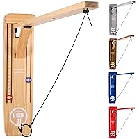 GoSports Hook 21 Wall Mount Ring Swing Game - Play Indoors or Outdoors with Foldable Arm