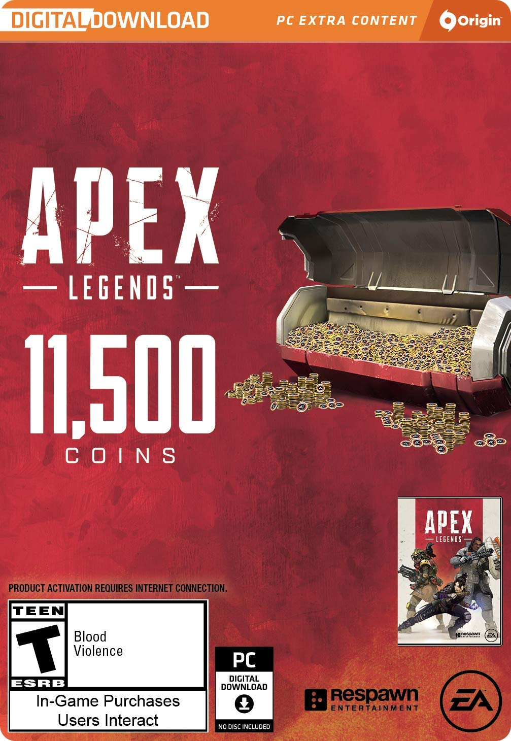 Apex Legends - 11,500 Apex Coins - PC Origin [Online Game Code]