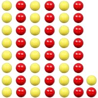 Game Replacement Balls for Chinese Checker,50 pcs Solid Color Replacement Marbles Balls for Chinese Checkers, Marble Run, Marbles Game,Hungry Hungry Hippos(5/8 Inch) (2 Colors)