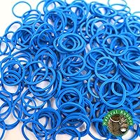 1000 Pcs Rubber Bands Hair Band Soft Elastic Hair Accessories Braids Mini Hair Ties Stretchy Hair Ties No Damage Rubber Bands for Hair Made in Vietnam (Blue - 4 Pack of 250 Pcs)