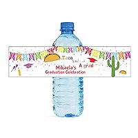 Taco Bout A Grad Themed Water Bottle Labels Graduation Taco Party Easy to use Party Favor