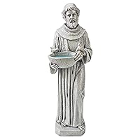 Design Toscano HF309480 Nature's Nurturer: St. Francis Statue,antique stone,Small