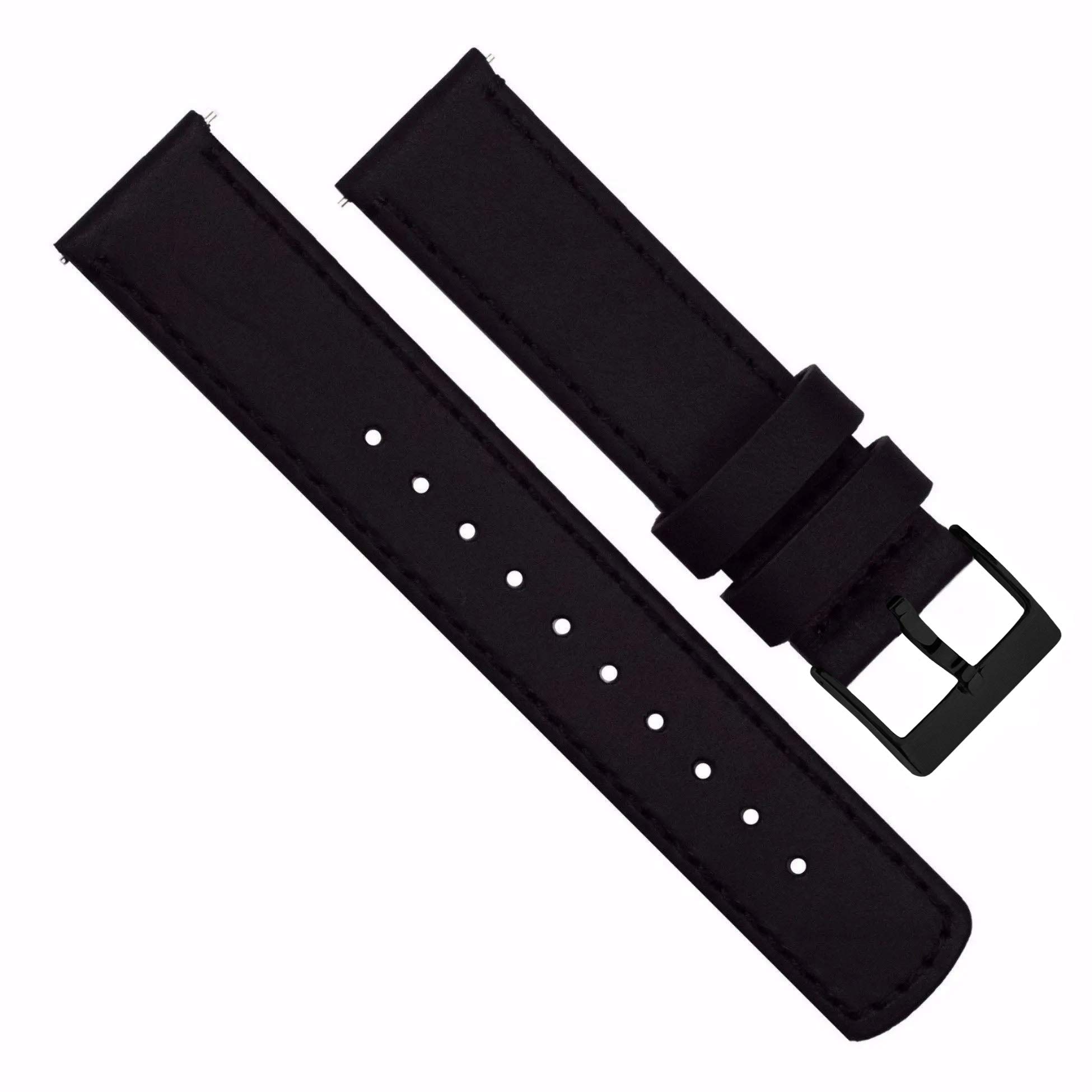 Barton Quick Release - Top Grain Leather Watch Band Strap - Choice of Width - 16mm, 18mm, 19mm, 20mm, 21mm 22mm, 23mm or 24mm