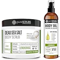 pureSCRUBS Lemongrass Body Scrub + Lemongrass Body Oil Bundle