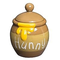 Disney SAN2883 Winnie the Pooh Honey Pot Canister Storage Container, Candy Container, Height 5.3 inches (13.5 cm), Winnie the Pooh Goods, Miscellaneous Goods, Interior, Tableware