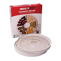 NESCO, White, WT-2, Add-a-Tray for Dehydrators FD28JX and FD-35, Set of 2, 1