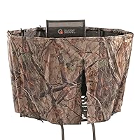 Guide Gear Half Hunting Blind Enclosure 20' Tripod Deer Stand Cover, Camo