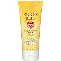 Burt's Bees Deep Cleansing Cream with Soap Bark and Chamomile, 98.9% Natural Origin, 6 Ounces