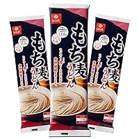 Hakubaku Mochimugi Udon noodle with Dietary Fiber from barley, 9.5 oz - 3 pack