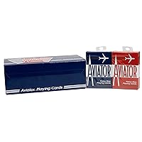Aviator Playing Cards, 12 Pack, Standard Index Card Decks, Red