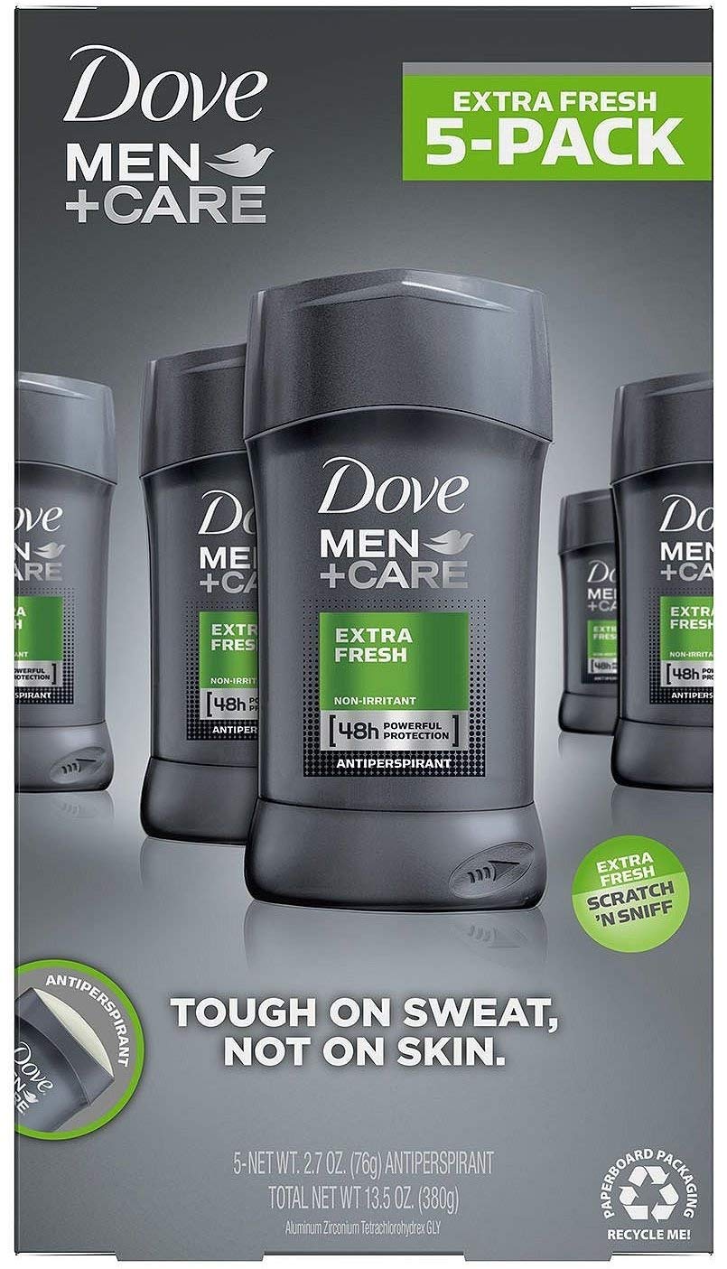 Dove Men + Care Extra Fresh Non-irritant Antiperspiration 5 Pack