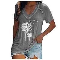Tshirts for Women, Cowl Neck Plus Size Boho Tennis Shirt Classic Pull On Tunic Blouse for Women