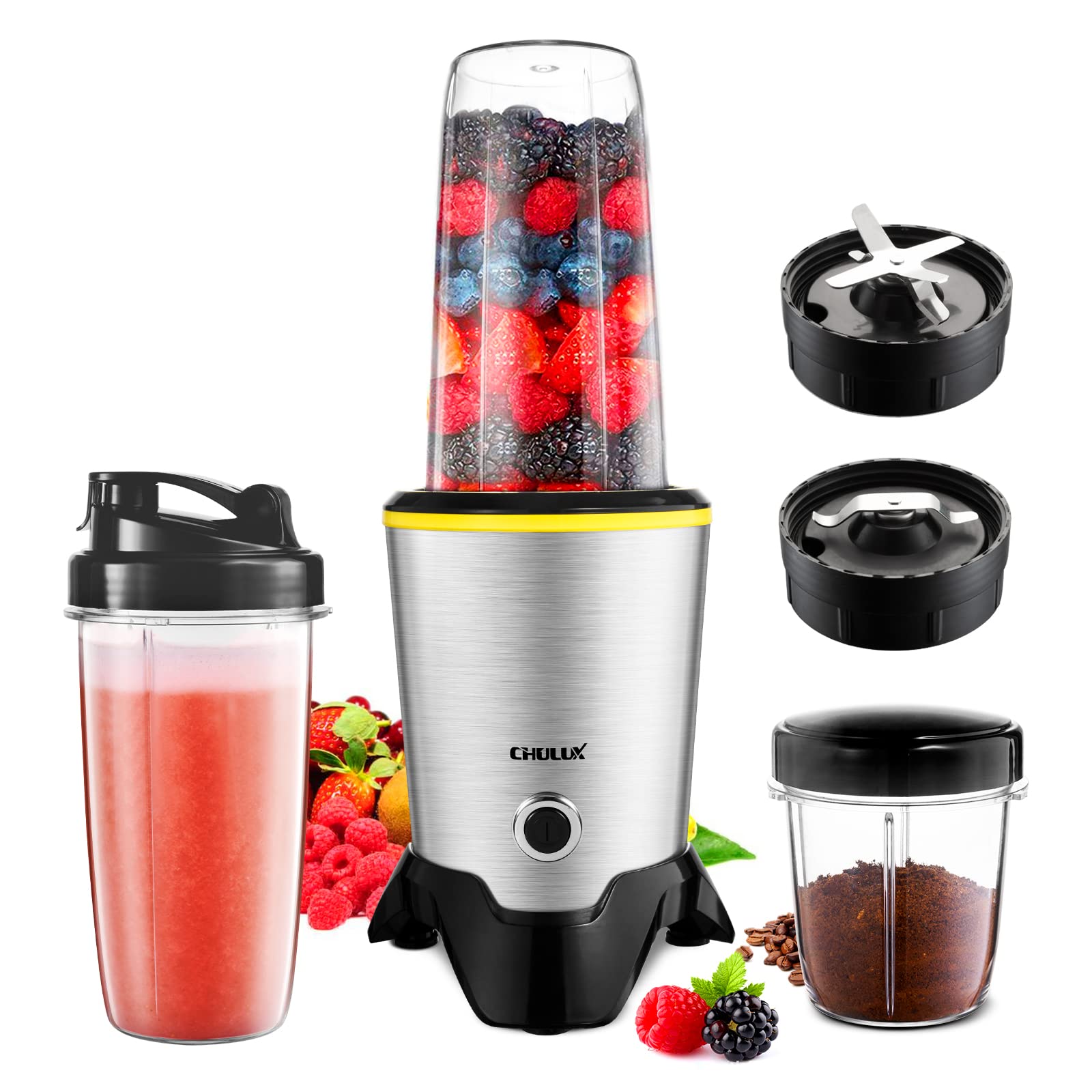 Mua CHULUX 1000W Personal Bullet Blender for Shakes and Smoothies,Nutritional  Blender for Kitchen with Blending and Grinding Blades,Tritan 32+15 oz  Travel Bottles for Fruits,Vegetables,Coffee Beans trên Amazon Mỹ chính hãng  2023 |
