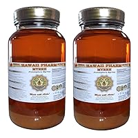 Hawaii Pharm Myrrh (Commiphora myrrha) Liquid Extract, Myrrh Herbal Supplement, Made in USA 2x32 fl.oz