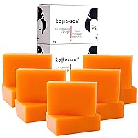Kojie San Skin Brightening Soap - Bundle Pack -The Original Kojic Acid Soap that Reduces Dark Spots, Hyperpigmentation, & Scars with Coconut & Tea Tree Oil – 65g x 10 Bars