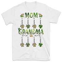 Personalized Grandma St. Patrick’S Day Shirt, Mom Grandma Shamrock Tshirt, Nana Mimi Gift, St Patricks Day Shirt Funny, Custom Grandma Shirts for Women