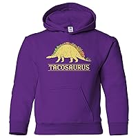 Threadrock Kids Tacosaurus Dinosaur Taco Youth Hoodie Sweatshirt