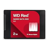 Western Digital 2TB WD Red SA500 NAS 3D NAND Internal SSD Solid State Drive - SATA III 6 Gb/s, 2.5