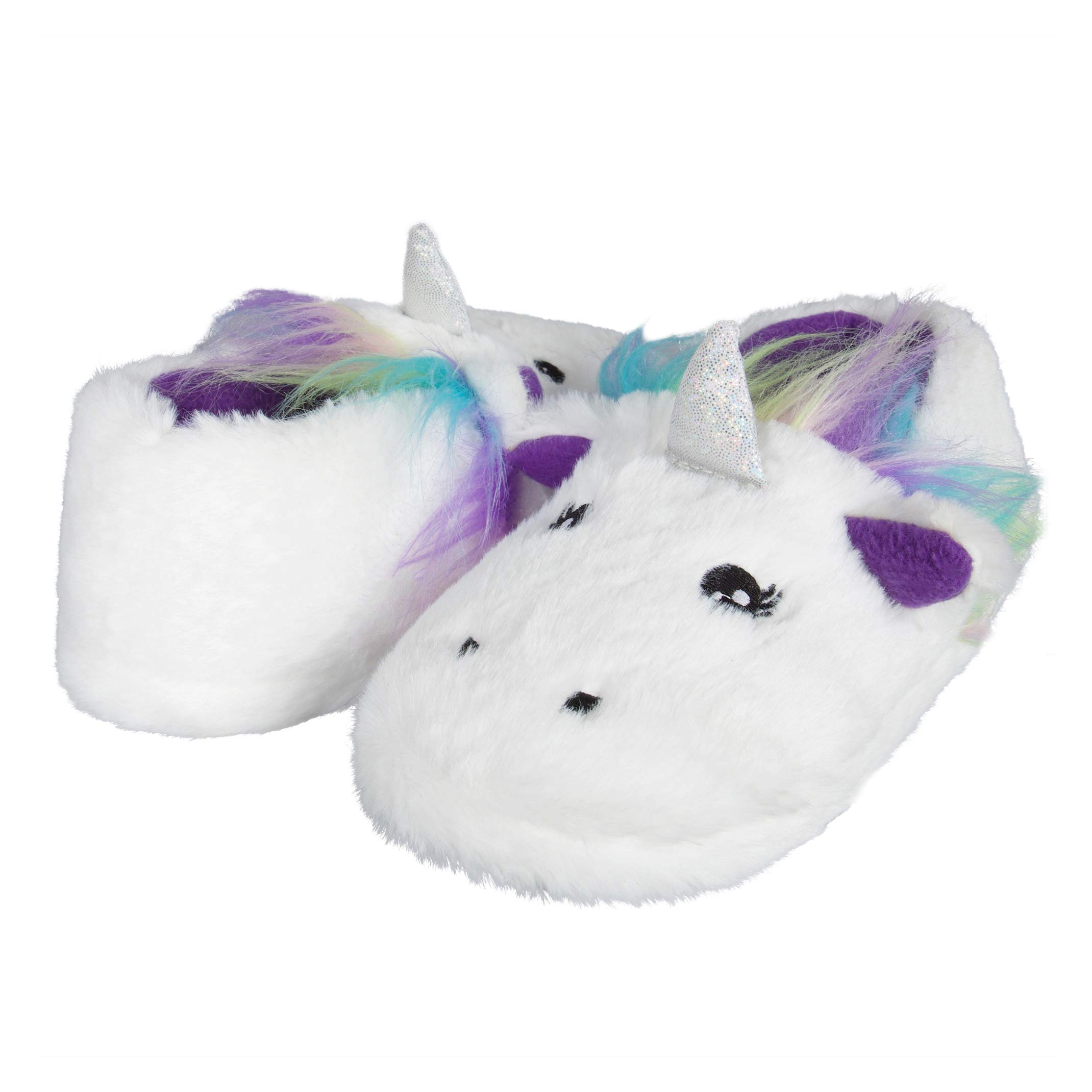 Jessica Simpson Unisex-Child Cute and Cozy Plush Slip on House Slippers with Memory Foam