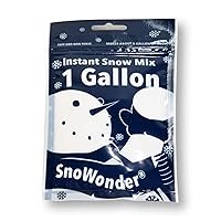 Instant Snow - Artificial Snow - Fake Snow - Mix Makes Gallons of Snow (1 Gallon)