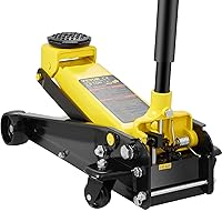 VEVOR 3 Ton Low Profile Floor Jack for All Terrain Vehicles, Heavy-Duty Steel Racing Jack with Quick Lift Pump, 5.12