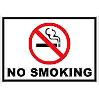 No Smoking Flexible Magnetic Sign 7.5 x 10.75 in.
