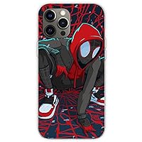 Compatible with iPhone 12mini Case Miles Hoodie Movies Super Heroes Morales Flexible Soft TPU Pure Clear Protective Phone Case Cover