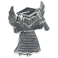 Cathedral Art (Abbey & CA Gift Graduation Angel Visor Clip, 2-1/2-Inch, Silver