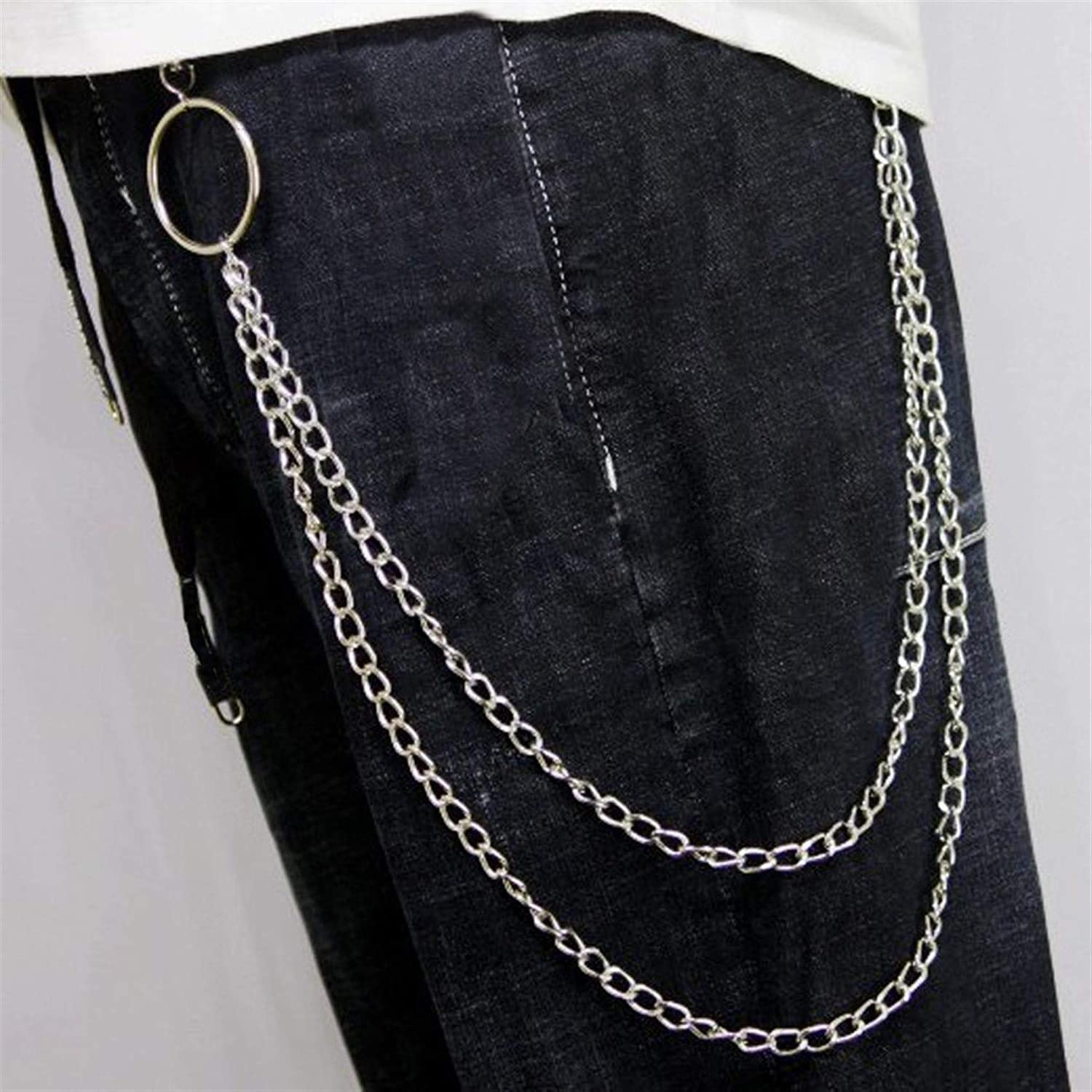 Jeans Chains Wallet Pants Chain Silver Pocket Punk Chain Hip Hop Rock Chains Simple and Sophisticated Design