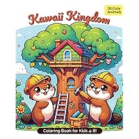Kawaii Kingdom: 30 Cute Animals: Coloring Book for Kids!