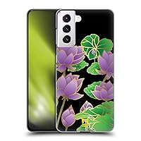 Head Case Designs Lotus Luxurious Floral Hard Back Case Compatible with Samsung Galaxy S21 5G